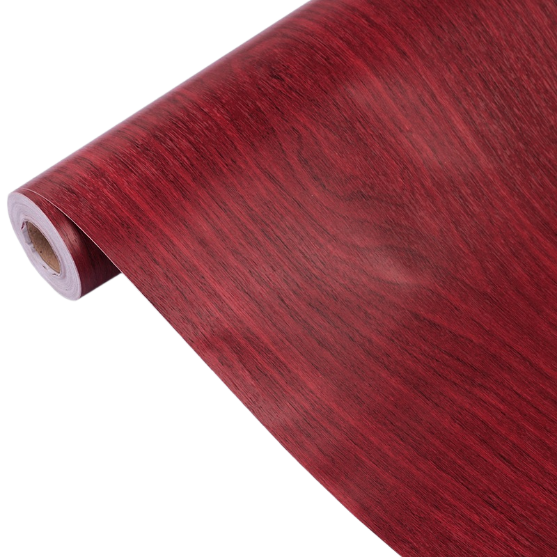 Self-adhesive wood grain striped wallpaper
