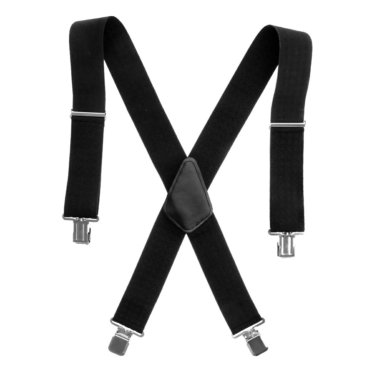 Adjustable Grid Plain Mens Braces Suspenders Heavy Duty Trouser Elastic UK 50mm