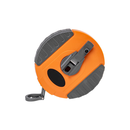 Fibreglass Coiled Tape Measure 13mm Wide Black/Orange (20m-50m)