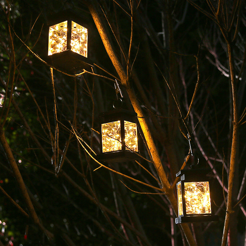 Solar Umbrella Lantern with Peg Clip Garden Decoration Light Fairy Light Stars Design - Luxe By Sarah