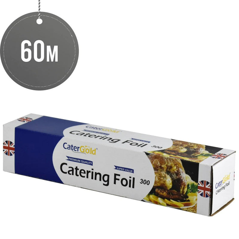 Aluminium Catering Foil Thick Foil Wrap for Baking 60m x 30cm Luxe By Sarah