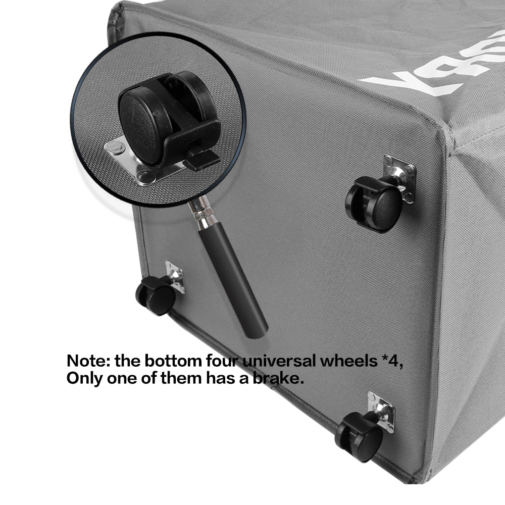 Laundry Basket Collapsible on Wheels Washing Clothes Bin Slim Rolling Hamper - Grey