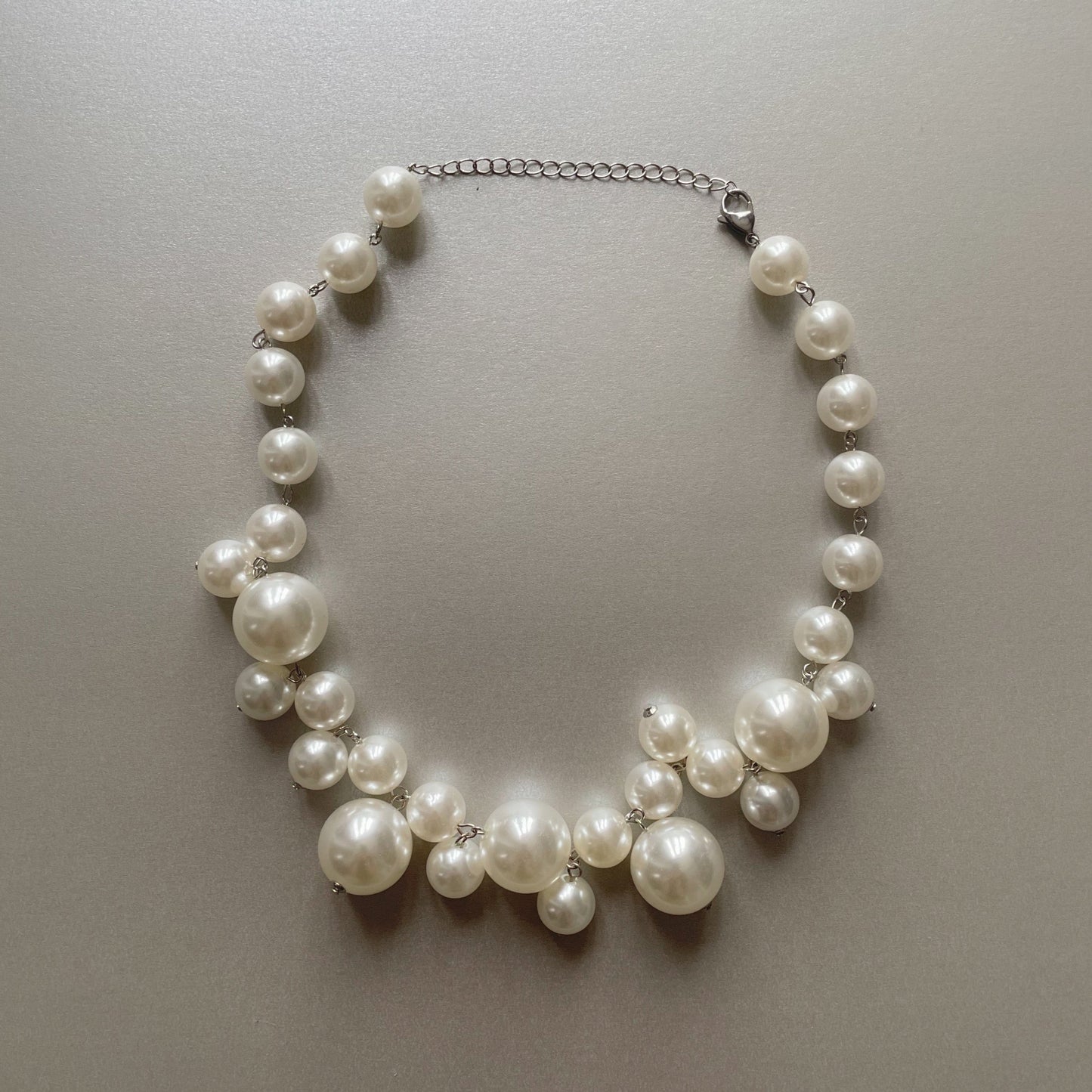 Coco Multi Cluster Statement Pearl Necklace