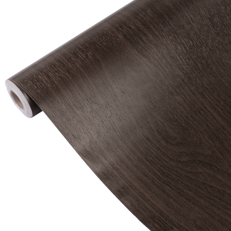 Self-adhesive wood grain striped wallpaper