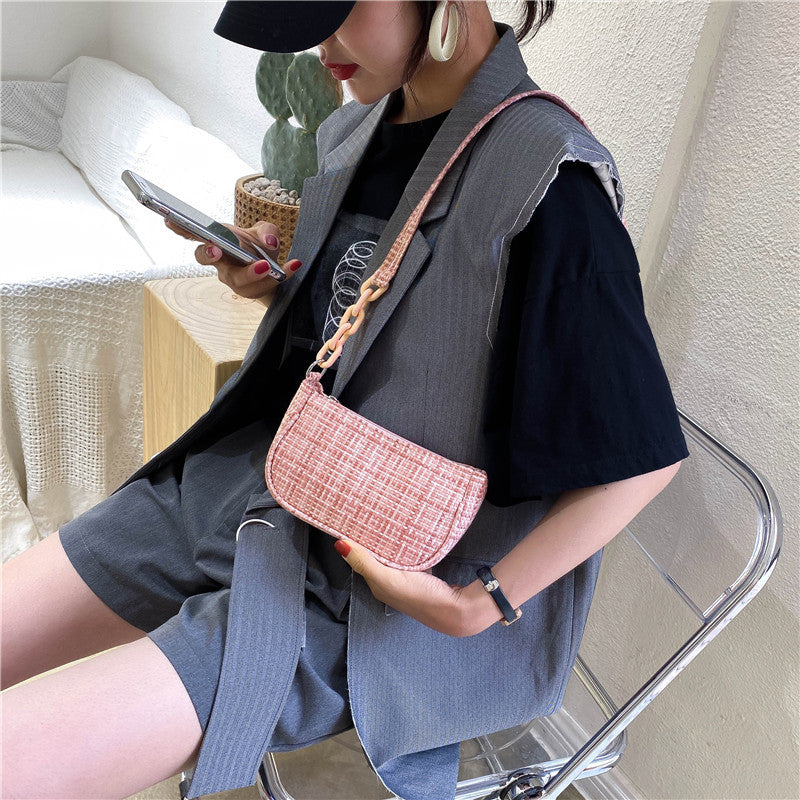 Fashion One-shoulder Messenger Portable Baguette Bag Michan Direct