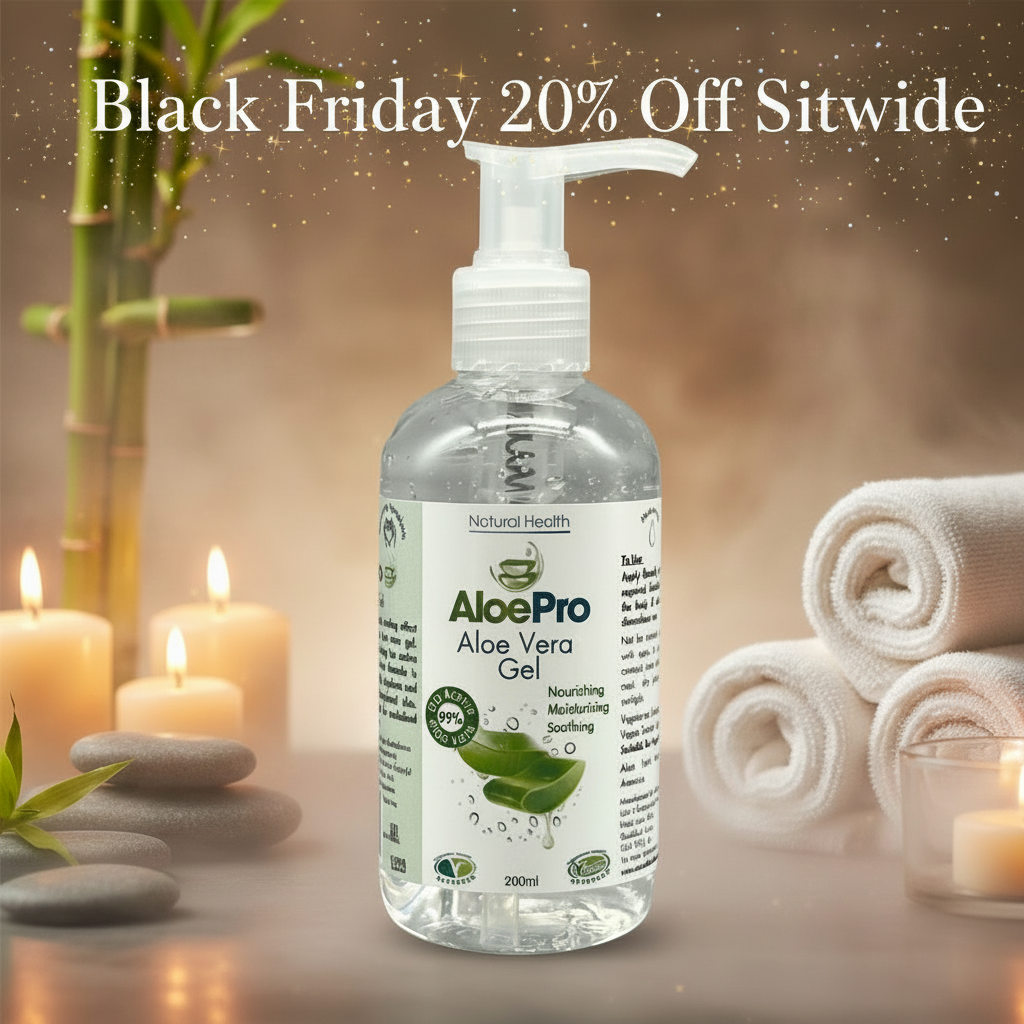 AloePro Natural Soothing Aloe Gel UK 200ml Natural Health World UK