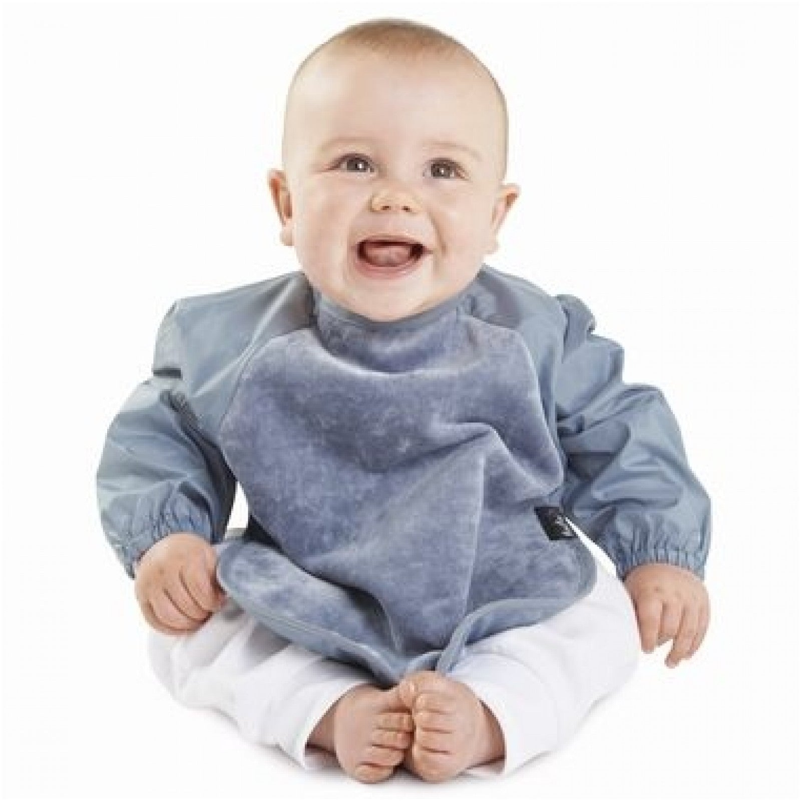 2 PACK - Mum 2 Mum Long Sleeved Wonder Bib LARGE 18m - 3 years - Grey & Navy Baby&More