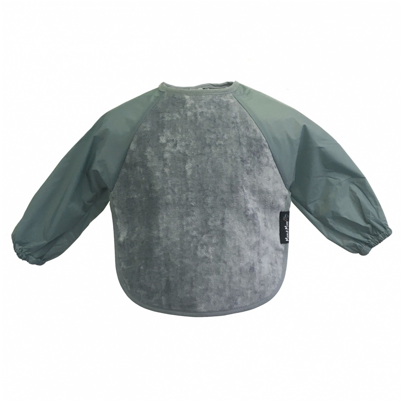 2 PACK - Mum 2 Mum Long Sleeved Wonder Bib LARGE 18m - 3 years - Grey & Navy Baby&More