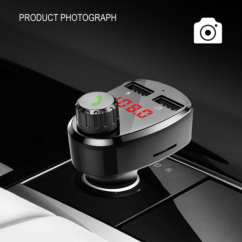 Car Bluetooth G13 MP3 Music Player Dual USB Hands-Free Call FM Transmitter Luxe By Sarah