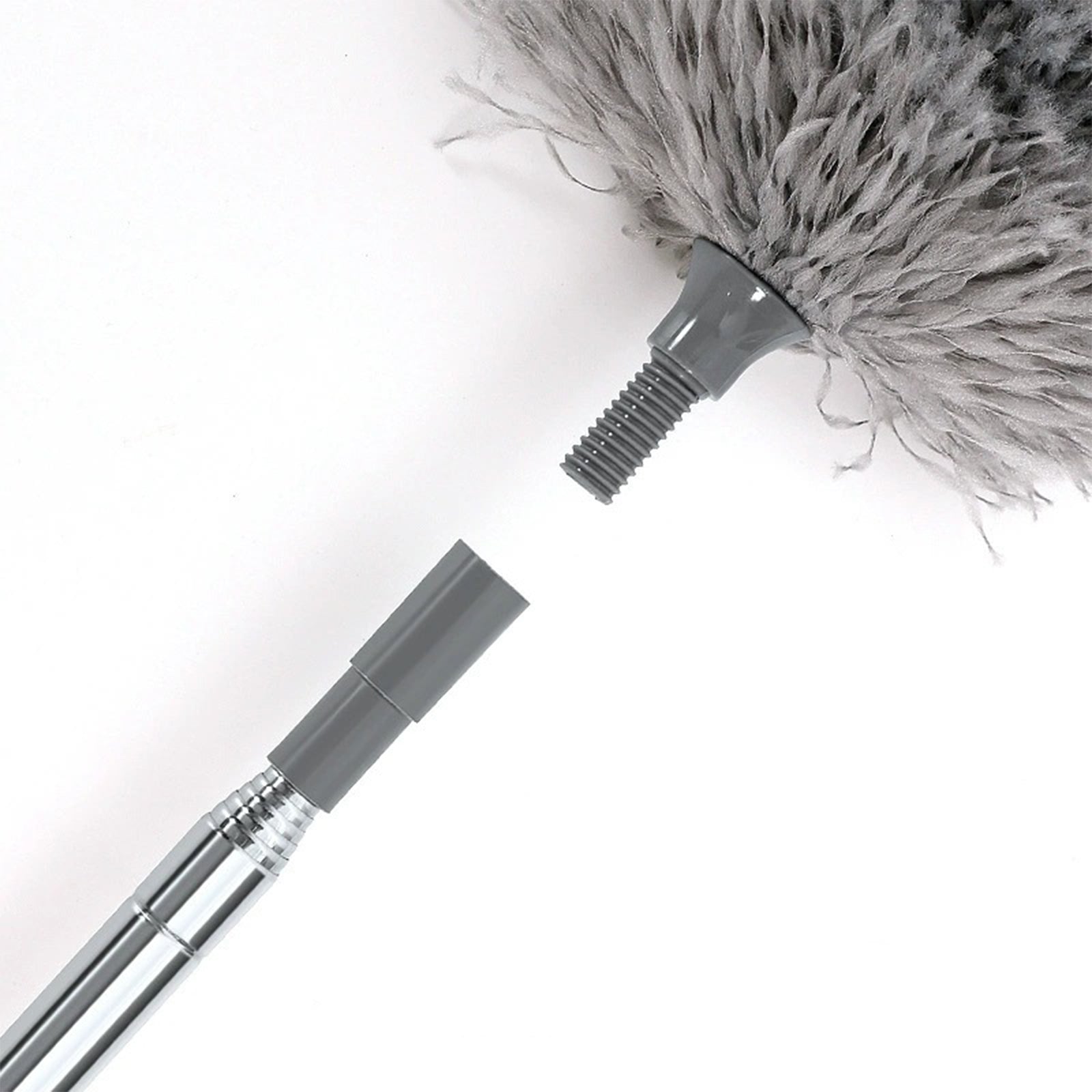 Duster Long Extendable Feather  Duster Magic Cobweb Duster Brush - Grey - Luxe By Sarah