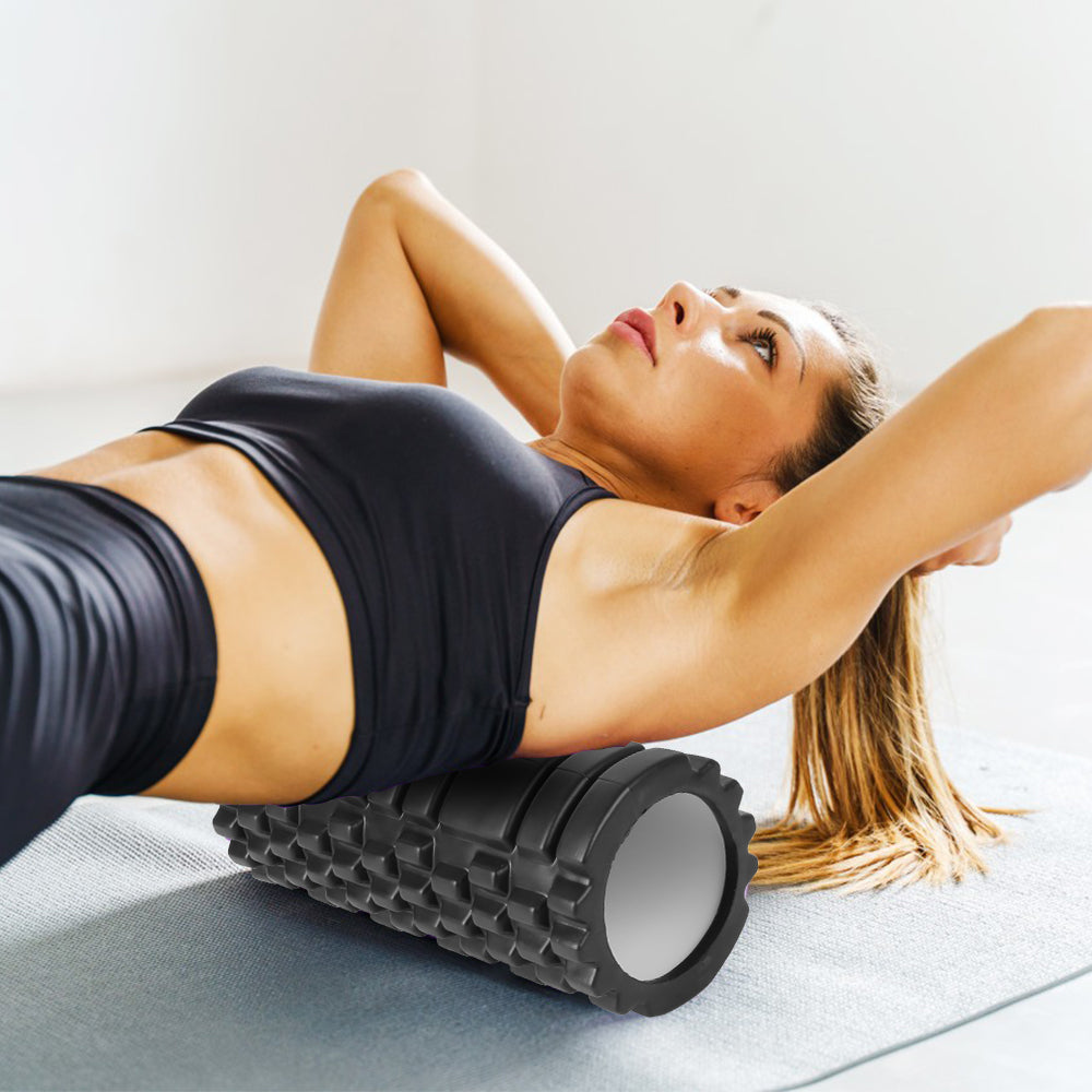 Foam Fitness Roller Deep Tissue Massage Roller Muscle Trigger Point Massager for Sore Muscles Recovery Luxe By Sarah