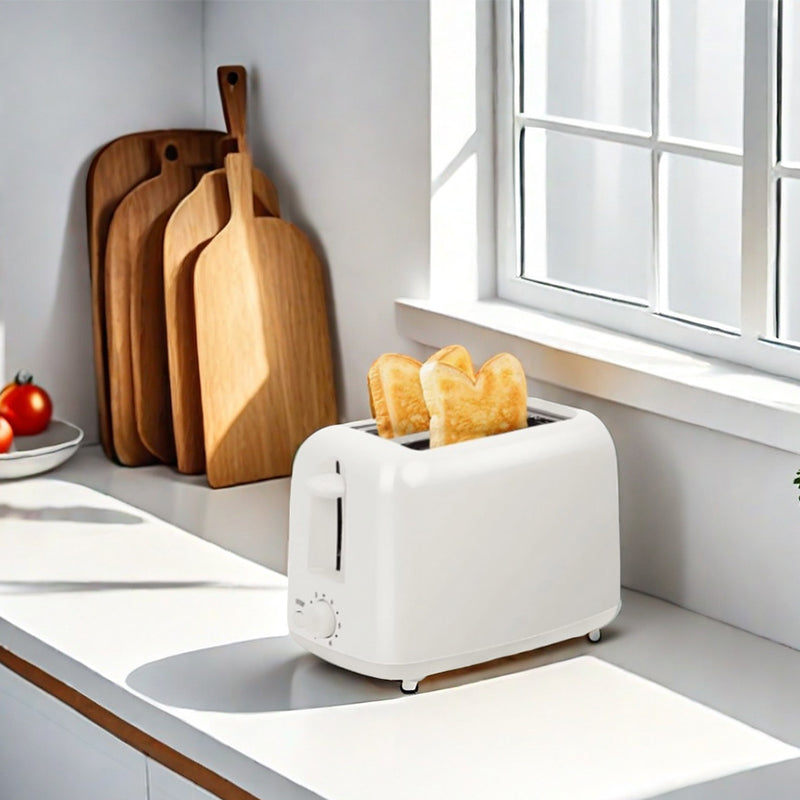Slice Toaster White Plastic 2 Toasts Luxe By Sarah