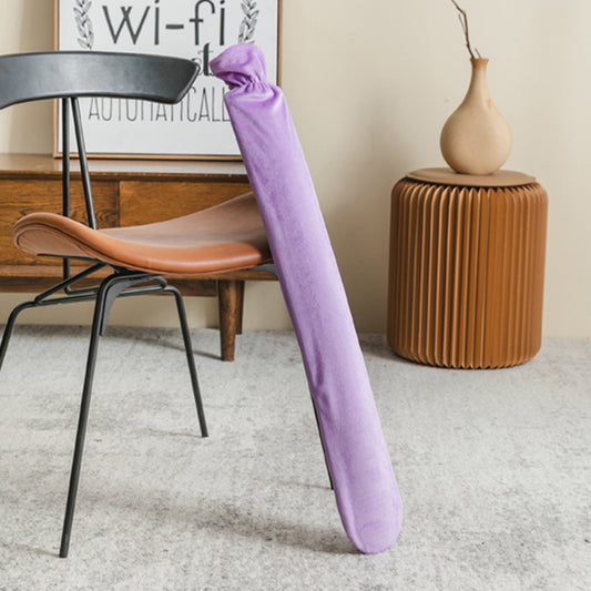 2.5ft Long Hot Water Bottle with Fleece Cover for Compress Pain Relief Random Color GoDropship