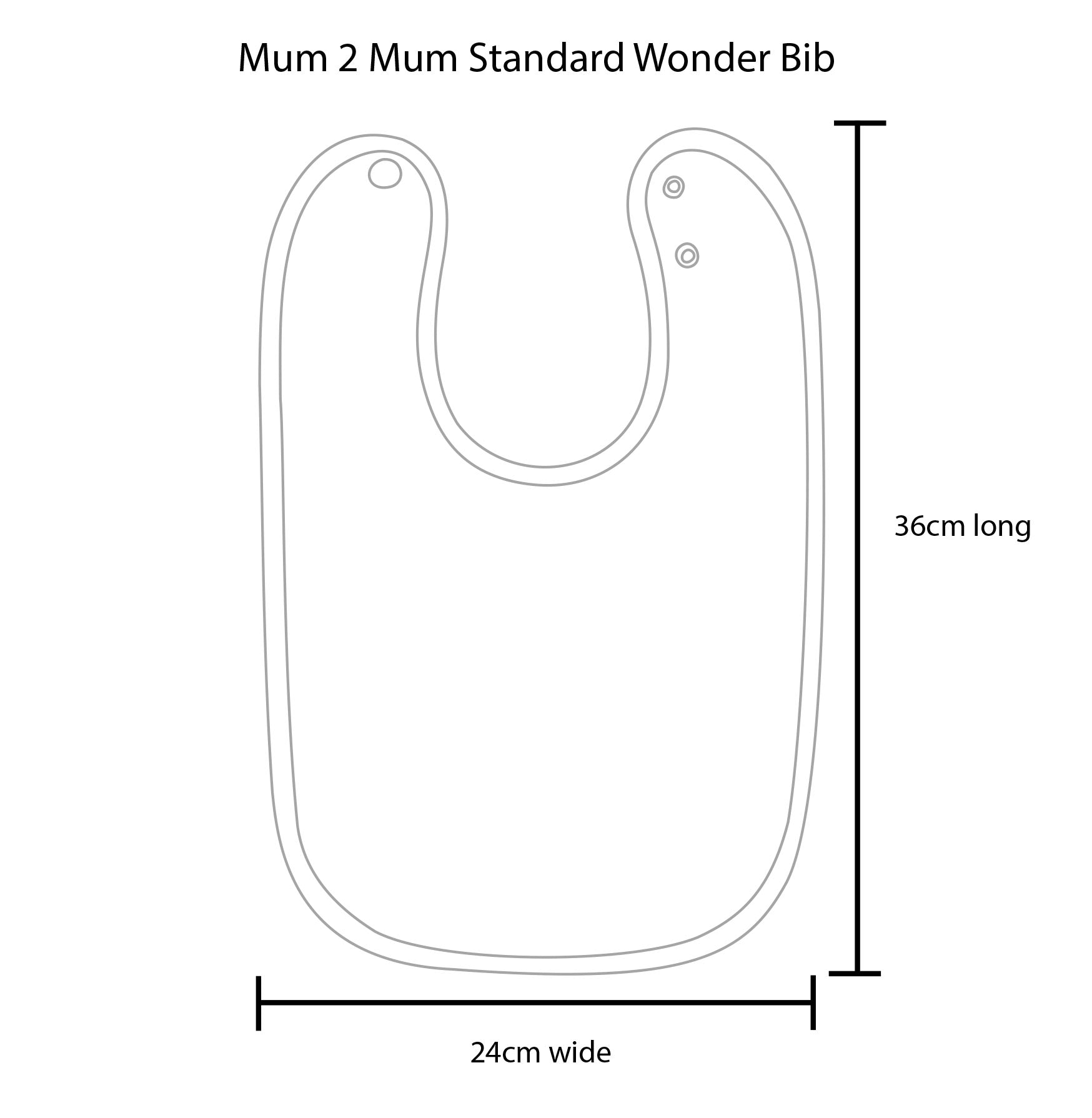 3 PACK - Mum 2 Mum Standard Wonder Bibs - Lemon / Mint / Stone Baby&More