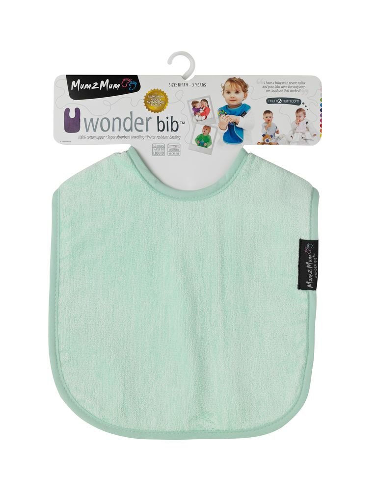 3 PACK - Mum 2 Mum Standard Wonder Bibs - Lemon / Mint / Stone Baby&More