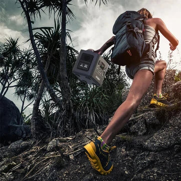 Aferiy P010 800W 512Wh LiFePO4 Portable Power Station +1* S100 100W Solar Panel UPS Solar Generator Camping Home Emergency Portable Backup Power UK Plug - Luxe By Sarah