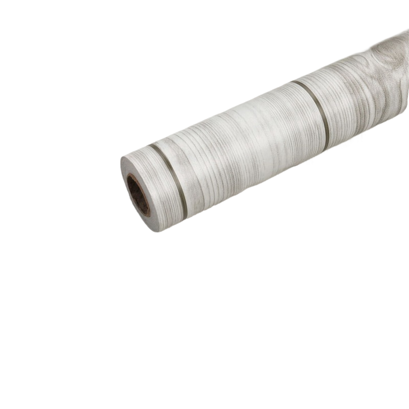Self-adhesive wood grain striped wallpaper