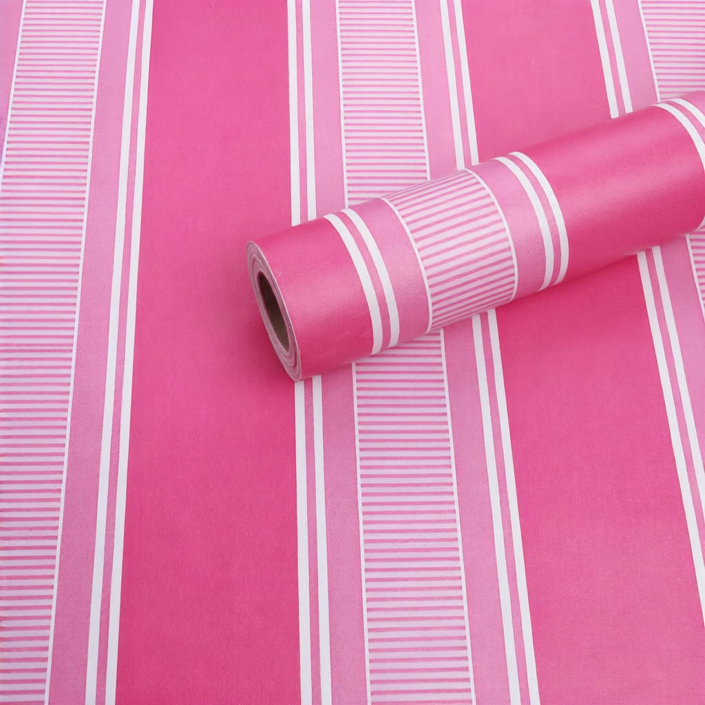 Self-adhesive wood grain striped wallpaper