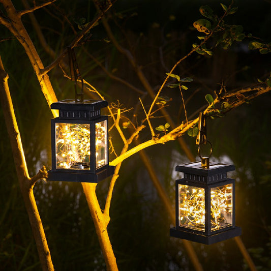 Solar Umbrella Lantern with Peg Clip Garden Decoration Light Fairy Light Stars Design - Luxe By Sarah