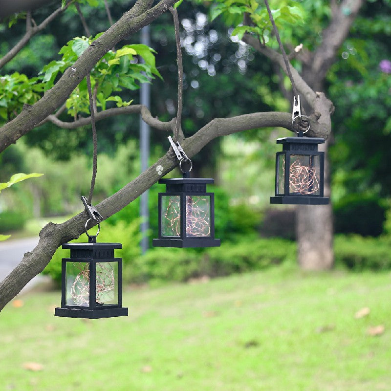 Solar Umbrella Lantern with Peg Clip Garden Decoration Light Fairy Light Stars Design - Luxe By Sarah