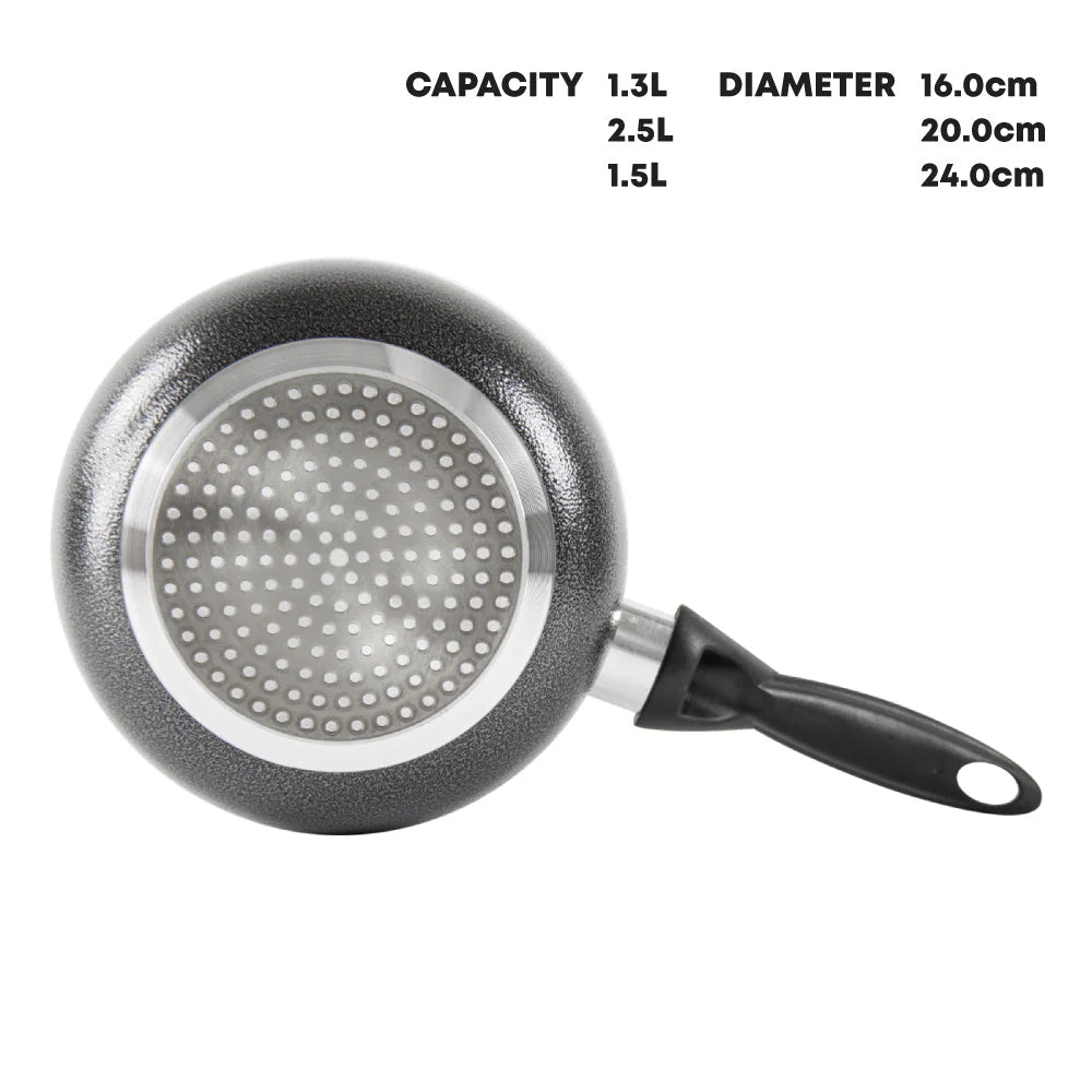 SQ Professional Una Non Stick Essential Pan Set of 6 Luxe By Sarah