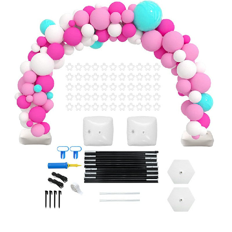 Balloon Arch Stand Kit with Base, Adjustable Balloon Arch Holder Garland Frame Balloon Clips - Luxe By Sarah