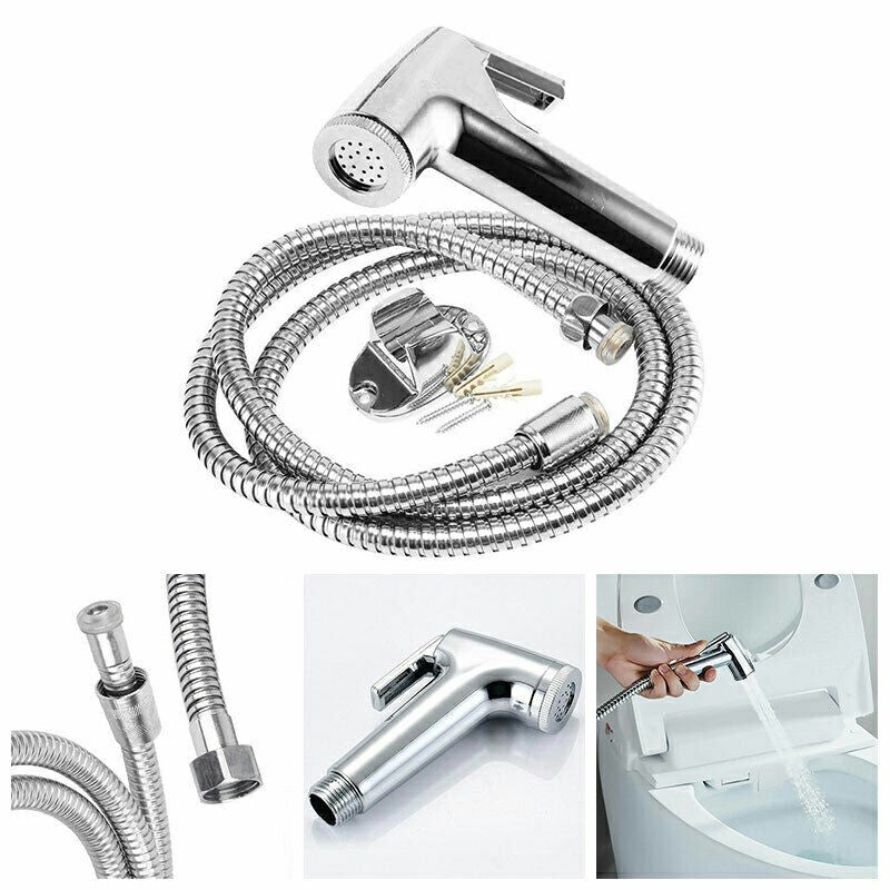 Hose Bidet Spray Tap for Toilet Hygienic and Chrome Muslim Shower Head - Luxe By Sarah