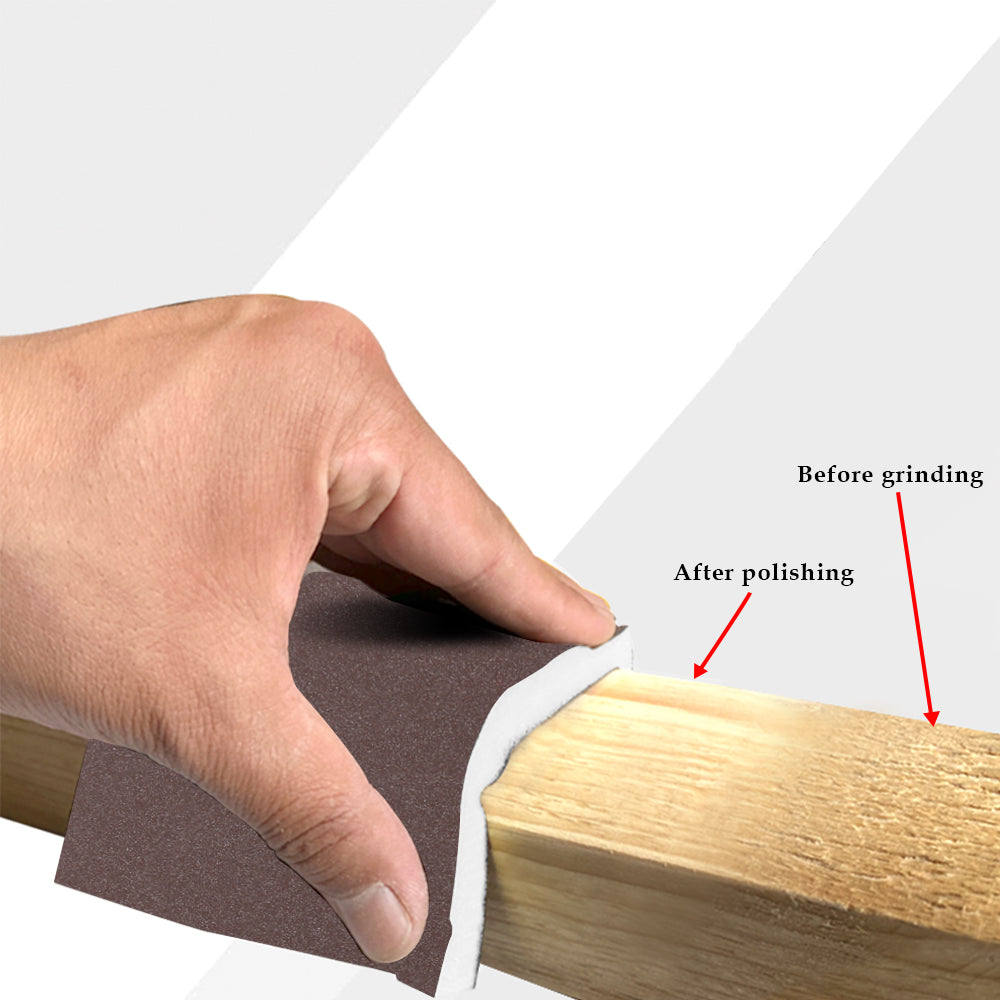 25pcs Double Side Wet Dry Sanding Sponge Pads Foam Sandpaper Blocks Fine to Coarse - Brown Luxe By Sarah