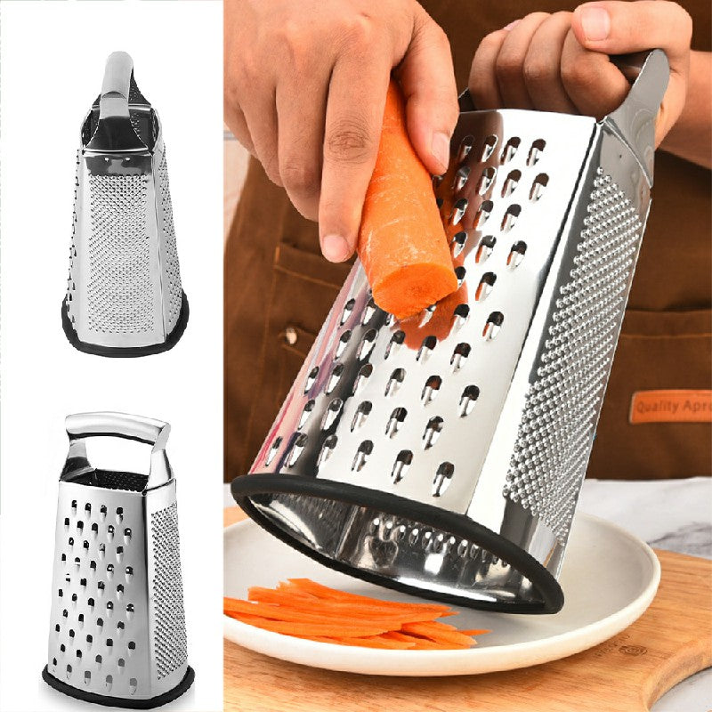 Food Grater 4-Sided Blades Stainless Steel Cheese Vegetable Grater - Luxe By Sarah