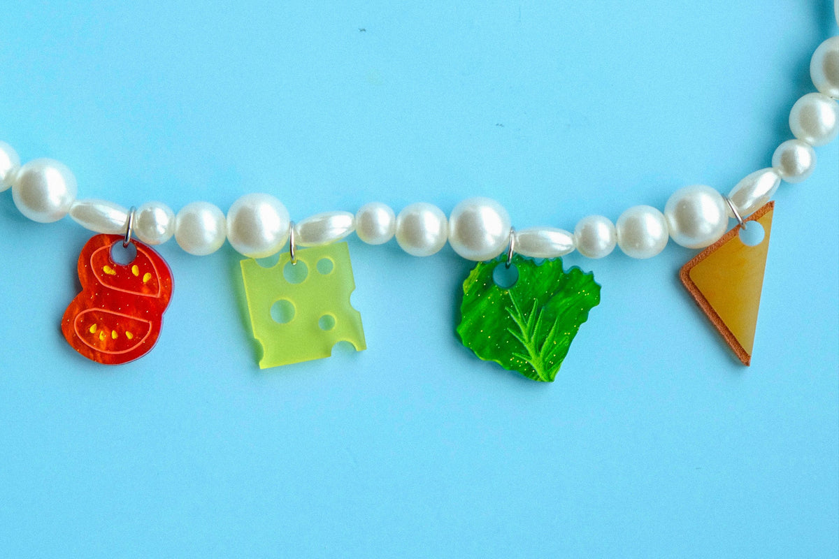 Sandwich Pearl Necklace