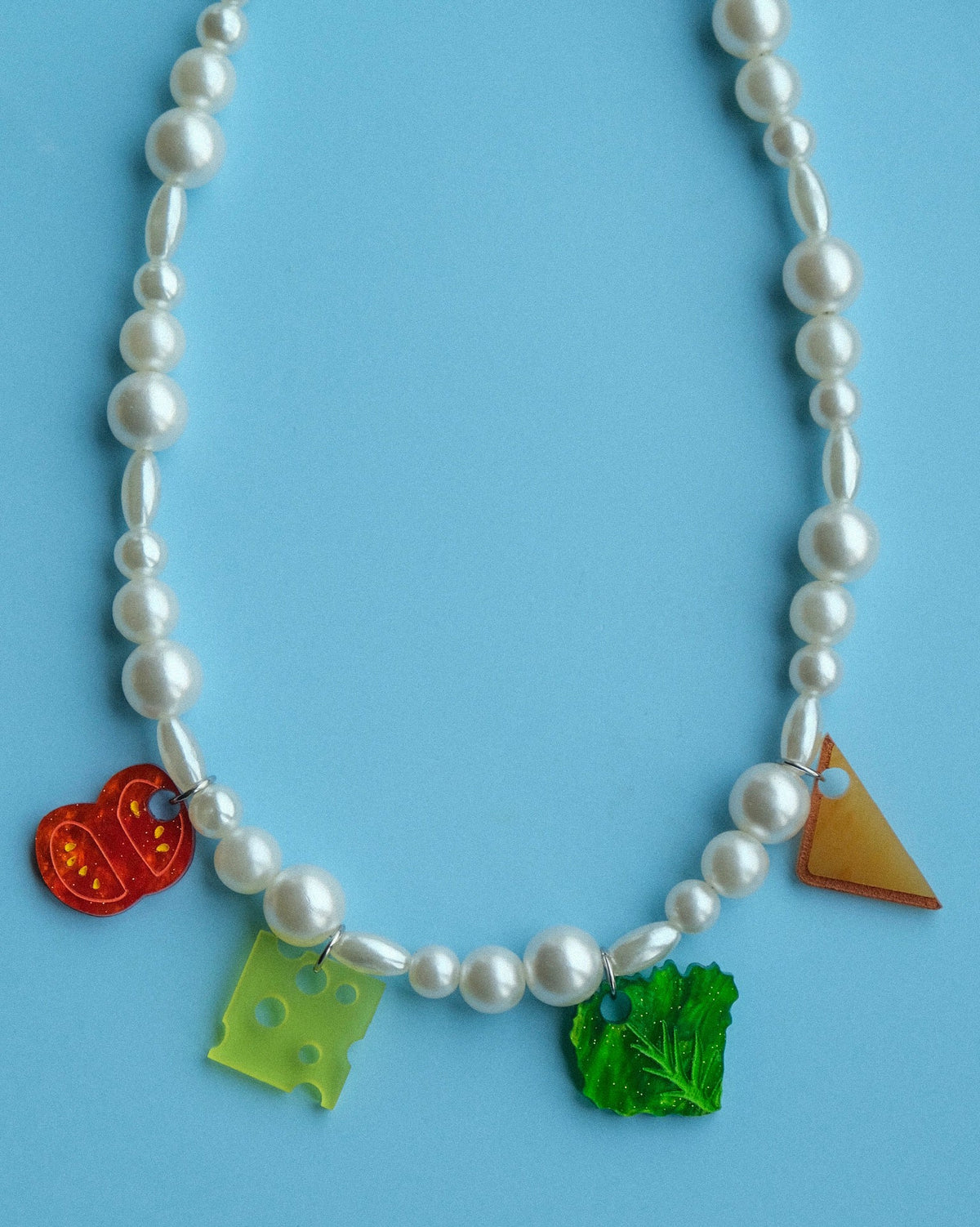 Sandwich Pearl Necklace