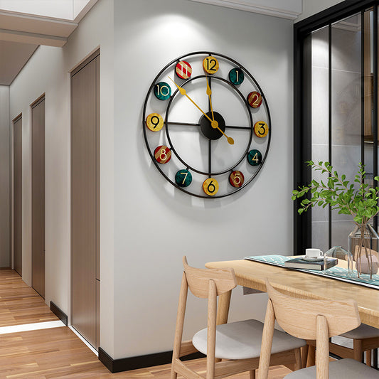 Wall Clock Simple Light Luxury Home Decoration Clock Wall Wall European Round Roman Creative Clock