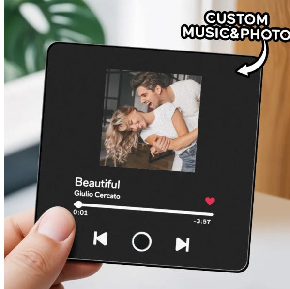 Independent Station Personalized Album Refrigerator Sticker To Picture Photo Music Playable Decorative Photo Frame Couple Gift