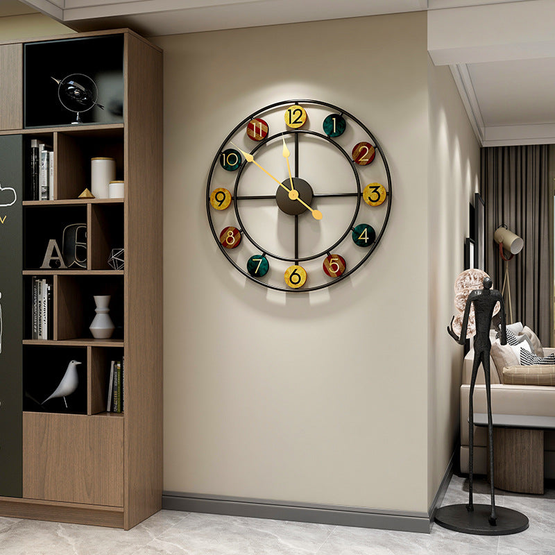 Wall Clock Simple Light Luxury Home Decoration Clock Wall Wall European Round Roman Creative Clock