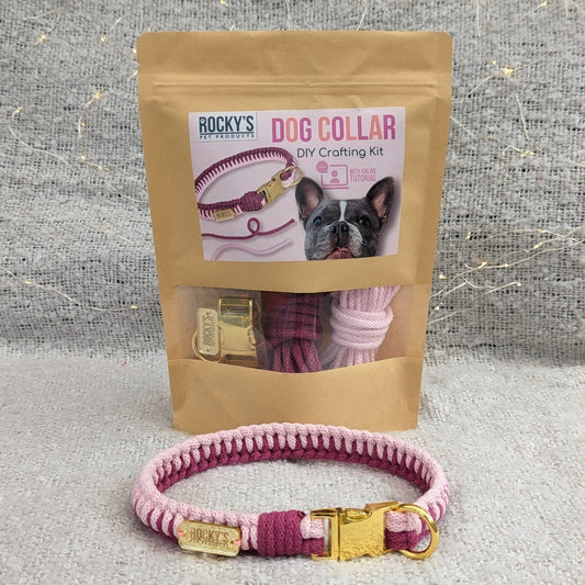 Make Your Own Dog Collar Craft Kit - PINK