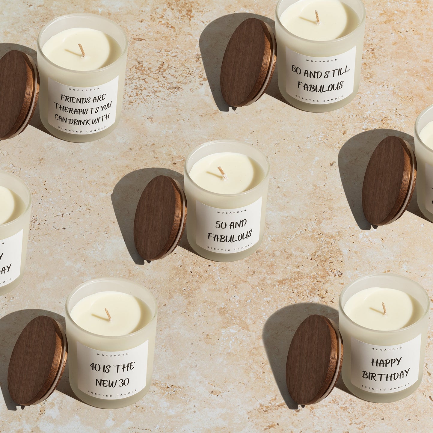 Mogarden Luxury Vanilla Candle - Pure Soy 220g | Scented Candle Gift