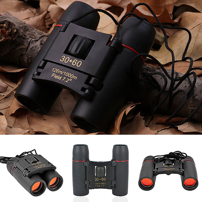Folding Binoculars Telescope for Outdoor Activities - Black 30x60 Day - Luxe By Sarah