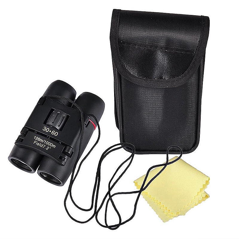 Folding Binoculars Telescope for Outdoor Activities - Black 30x60 Day - Luxe By Sarah