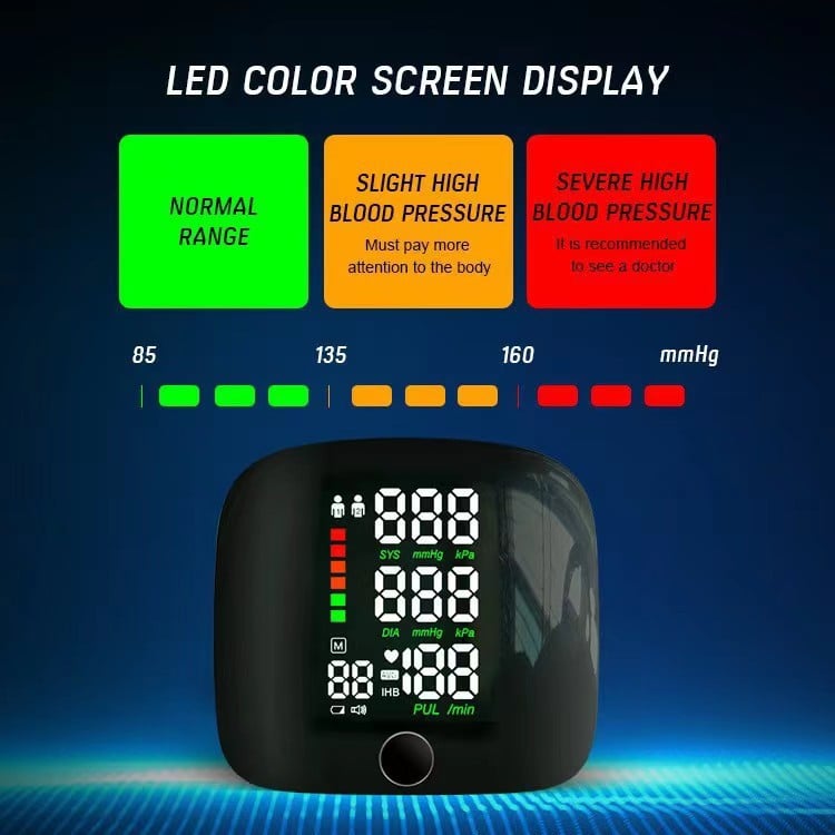 Blood pressure monitor  fully automatic electric intelligent blood pressure measuring instrument