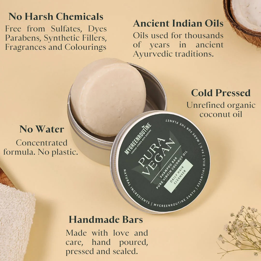 Coconut Shampoo Bar For Dry & Damaged Hair My Green Routine