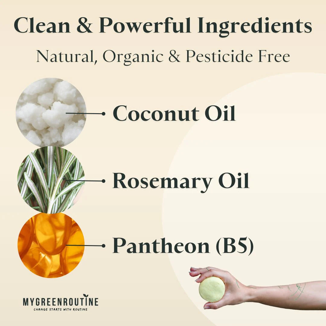 Coconut Shampoo Bar For Dry & Damaged Hair My Green Routine