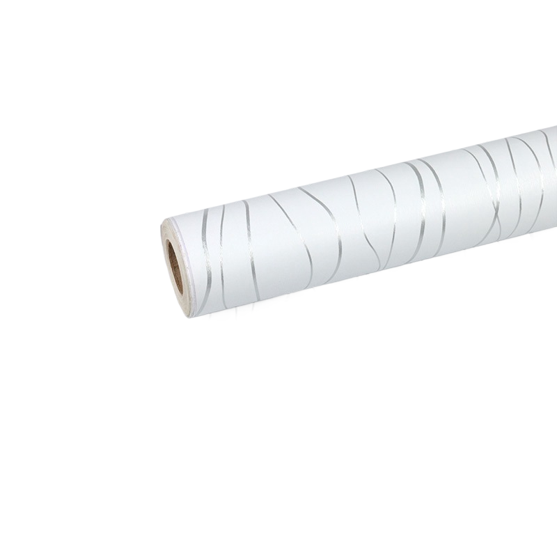 Self-adhesive wood grain striped wallpaper
