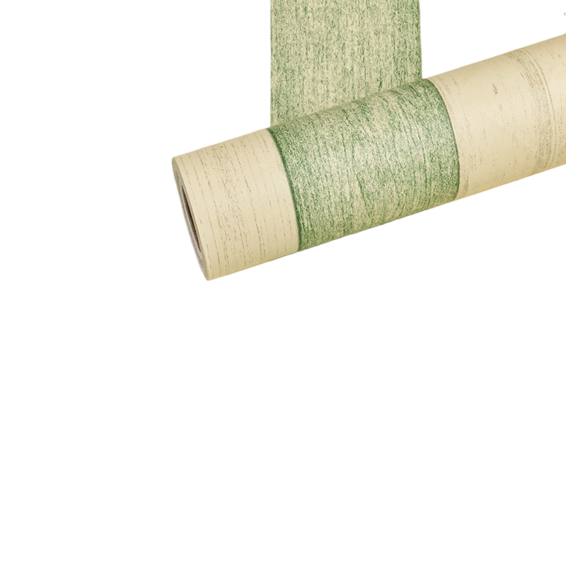 Self-adhesive wood grain striped wallpaper