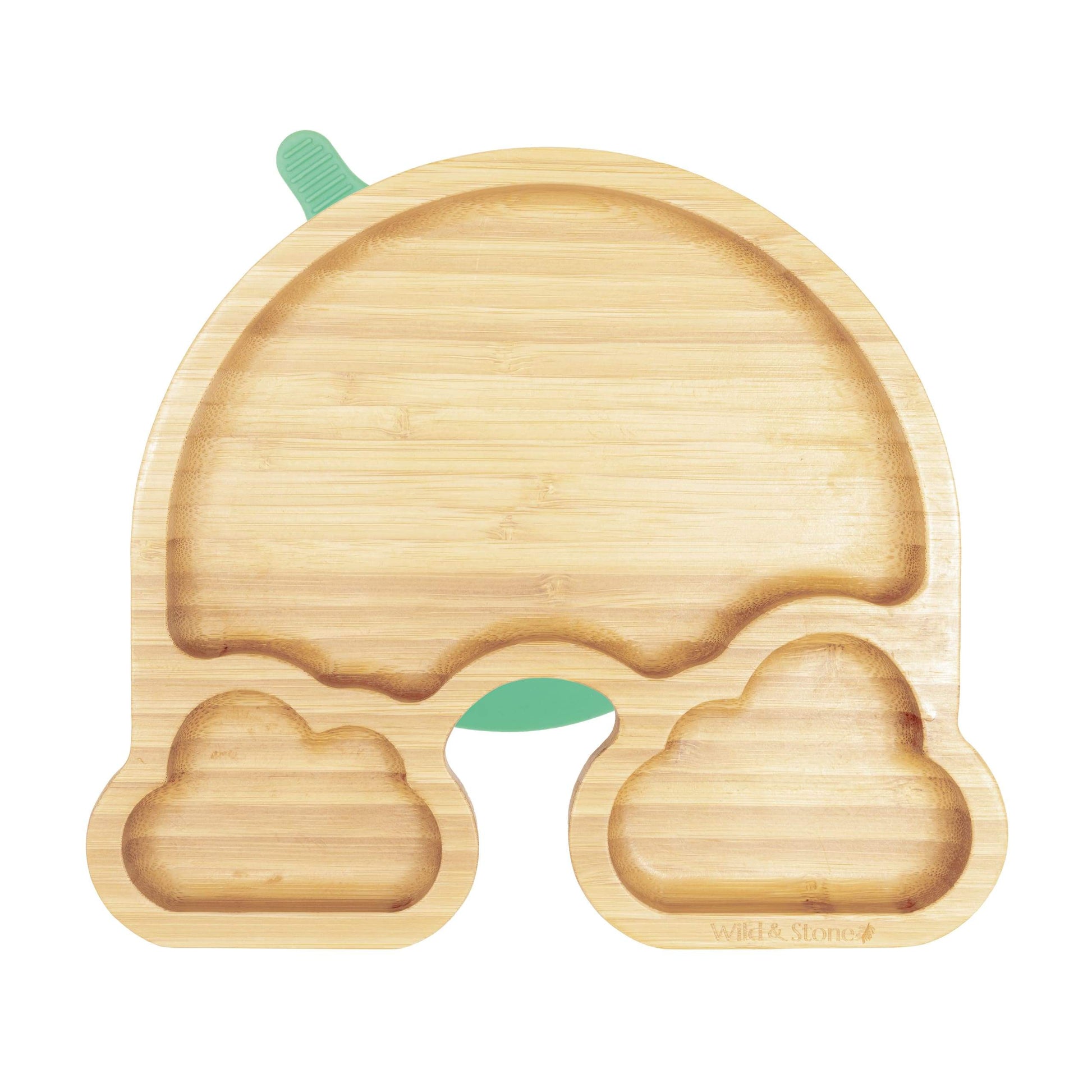 Baby Bamboo Weaning Plate Set - Over The Rainbow Wild And Stone