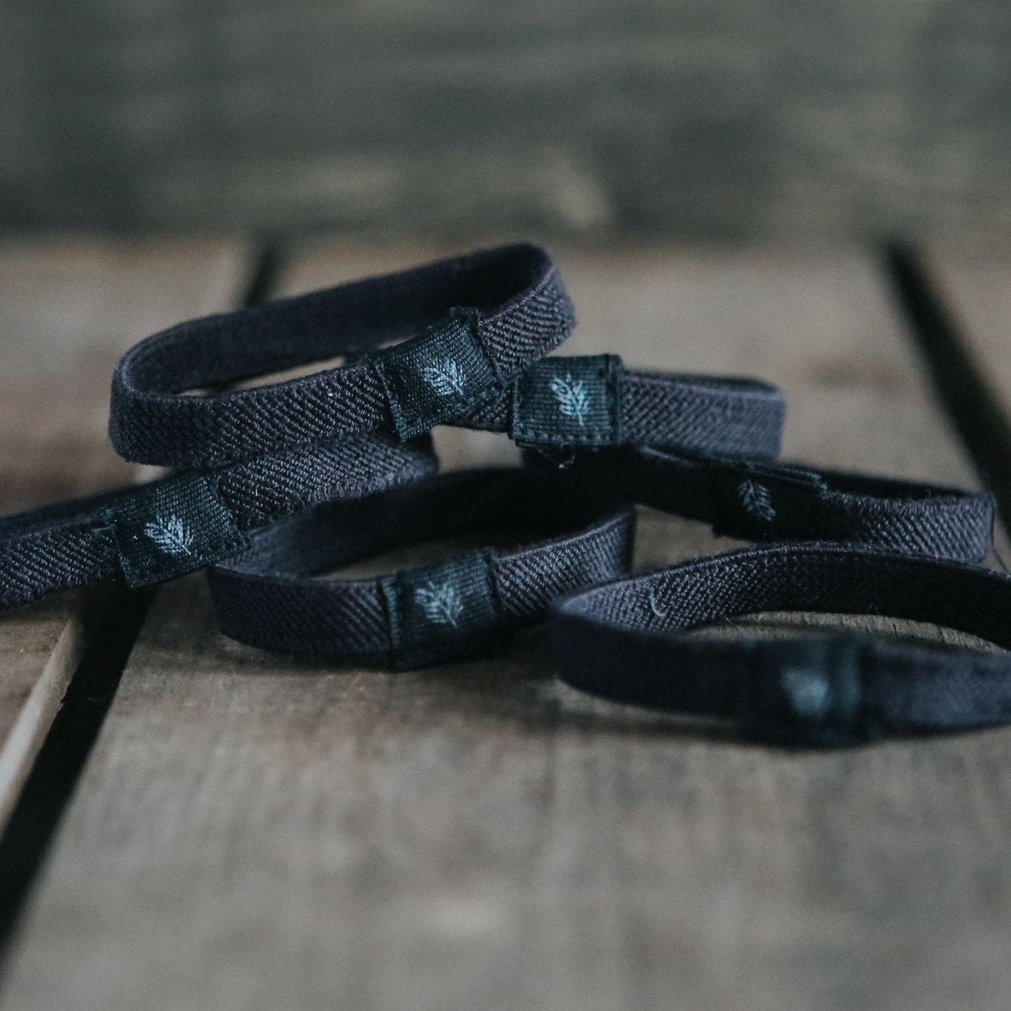 Plastic Free Hair Ties - 6 Pack - Black Wild And Stone