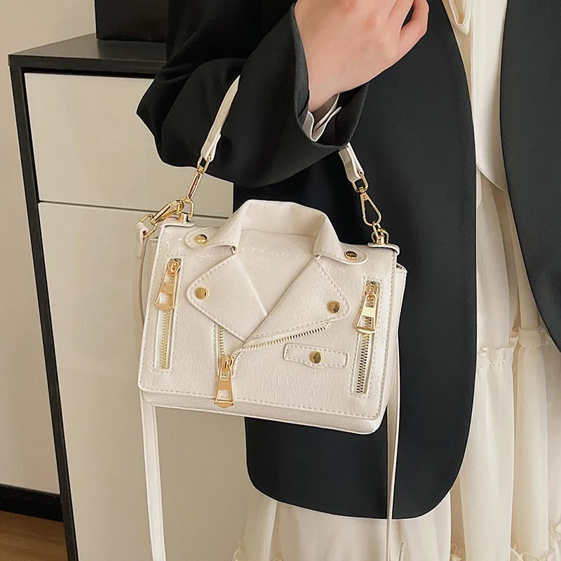 Fashionable Rivet Personality Ladies Shoulder Bag Square PU Leather Crossbody Bag Versatile Women's Handbag Stylish Accessory WholesaleHQ