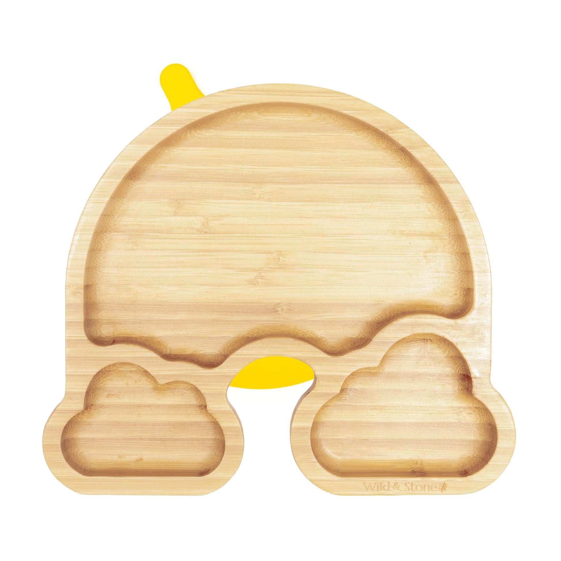 Baby Bamboo Weaning Plate Set - Over The Rainbow Wild And Stone