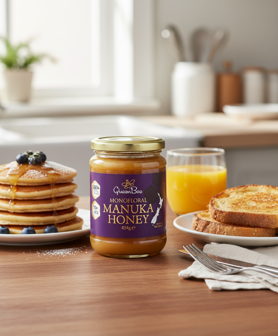 Queen Bee Manuka Honey MG263 - 454g Natural Health World UK