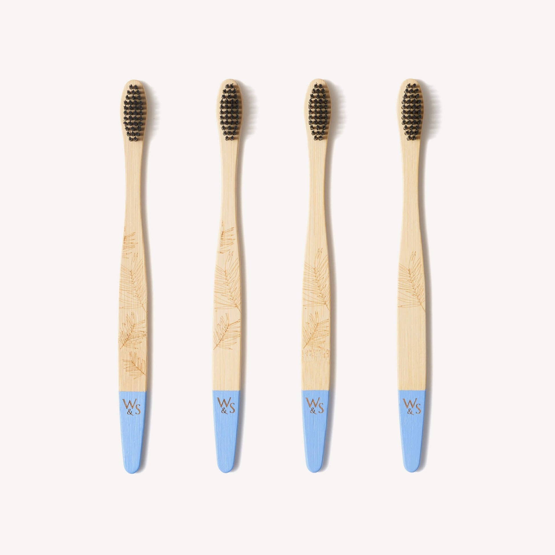 Adult Bamboo Toothbrush - 4 Pack - Firm Bristles Wild And Stone