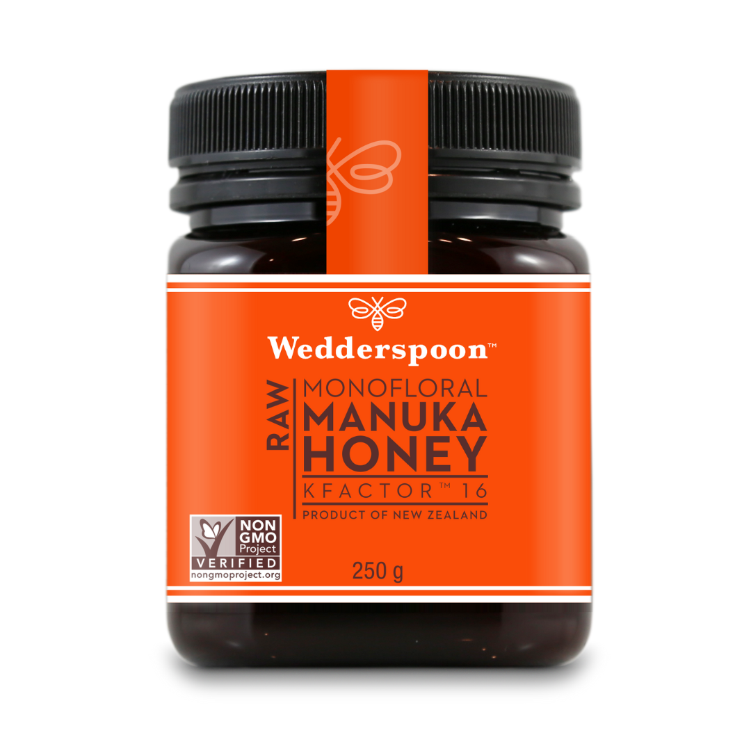 Wedderspoon RAW Manuka Honey KFactor 16+ 250g Natural Health World UK